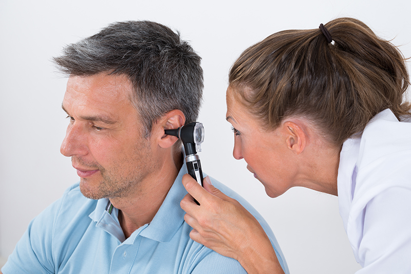 Hearing test ear examination
